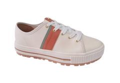 TENIS FEM. MOLECA BRANCO CORAL LIGHT TURQUESA - loja online