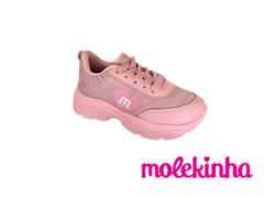 TENIS INF. FEM. MOLEKINHA ROSA BRILHO - comprar online