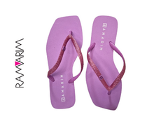 CHINELO FEM. RAMARIM GLITTER ORQUIDEA - Sugestiva Calçados