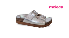 CHINELO BIRKEN FEM. MOLECA PRATA - Sugestiva Calçados