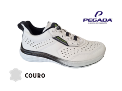 SAPATENIS SPORT MASC. COURO PEGADA BRANCO