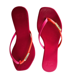 CHINELO FEM. DEDO ANNA FLOR CEREJA LAMIA MIX - comprar online