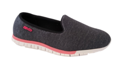 TENIS FEM. ACTVITTA SLIP ON MOLETOM GRAFITE PRETO CORAL - comprar online