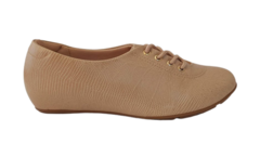 TENIS FEM. MODARE OXFORD BEGE - comprar online