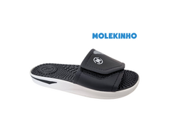 CHINELO INF. MASC. MOLEKINHO PRETO BRANCO - Sugestiva Calçados