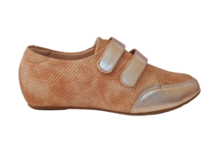 TENIS FEM. MODARE OXFORD VELCRO COBRE OURO ROSADO - loja online