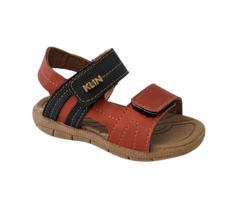 SANDALIA INF. MASC.KLIN VELCRO VERMELHO MARINHO - comprar online