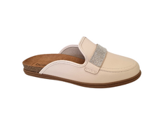 MULE FEM. BEIRA RIO CREME BRILHO - loja online