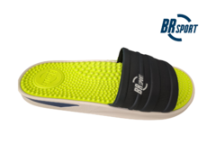 CHINELO MASC. SLIDER BR SPORT MARINHO AMARELO NEON na internet