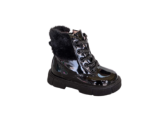 BOTA COTURNO FEM. INF. MINI E SUA CIA PRETO VERNIZ - comprar online