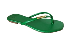 CHINELO FEM. DEDO ANNA FLOR TREVO VERDE MENTON