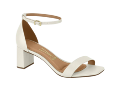 SANDALIA FEM. VIZZANO SALTO QUADRADO TORNOZELO BRANCO OFF - comprar online