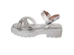 SANDALIA FEM. VIZZANO FLATFORM PRATA CRISTAL - comprar online