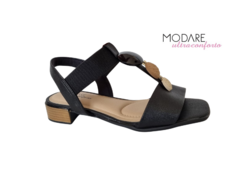 SANDALIA FEM. SALTO MODARE PRETO