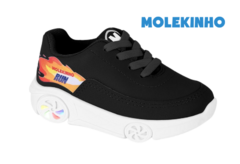 TENIS INF. MASC. MOLEKINHO LED PRETO