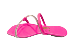 CHINELO FEM. ANNA FLOR PINK BRILHO na internet