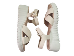 SANDALIA FEM. FLATFORM MODARE CREME na internet