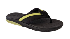 CHINELO MASC. BR SPORT DEDO PRETO AMARELO FLUOR - Sugestiva Calçados