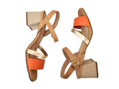 SANDALIA FEM. MODARE LARANJA DOURADO - comprar online