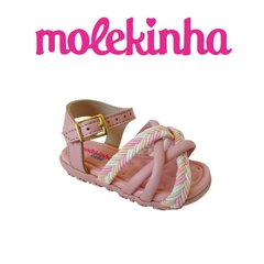 SANDALIA INF. FEM. MOLEKINHA ROSA MULTI ROSA - comprar online