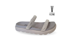 CHINELO FEM. VIZZANO BRANCO OFF CINZA - Sugestiva Calçados