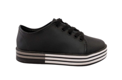 TENIS INF. FEM. MOLEKINHA NAPA PRETO