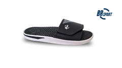 CHINELO SLIDER MASC. BR SPORT PRETO BRANCO GRAFITE