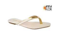 CHINELO FEM. ANNA FLOR OFF WHITE - loja online