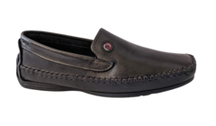 SAPATO MASC. PEGADA MOCASSIM COURO PRETO - comprar online