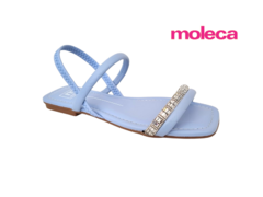 SANDALIA FEM. MOLECA JEANS CRISTAL - loja online