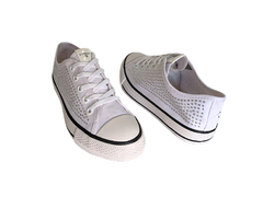 TENIS FEM. STREET STAR BRANCO BRILHO - comprar online