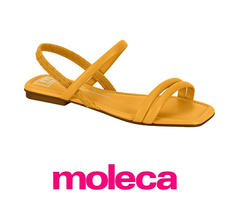 SANDÁLIA FEM. MOLECA MOSTARDA - comprar online