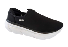 TENIS FEM. ACTVITTA SLIP ON SEM CADARÇO PRETO - Sugestiva Calçados