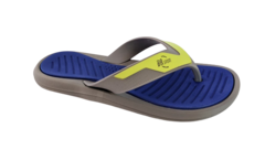 Imagem do CHINELO MASC. BR SPORT DEDO CINZA AMARELO NEON