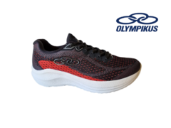 TÊNIS MASC. OLYMPIKUS SOMA GRAFITE VERMELHO - comprar online