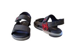 SANDALIA INF. MASC.PAPETE ARANHA VELCRO LED PRETO VERMELHO - comprar online