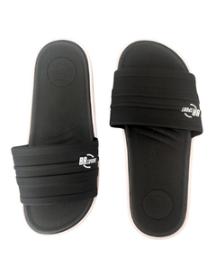 CHINELO SLIDE MASC. BR SPORT PRETO BRANCO na internet