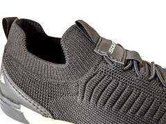 TENIS INF. MASC. SAPATENIS CASUAL KNIT SOUND PRETO - Sugestiva Calçados