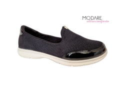 TENIS FEM. SLIP ON MODARE PRETO