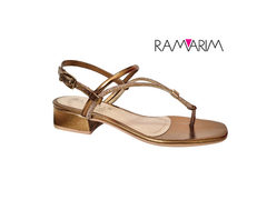 SANDALIA FEM. SALTO RAMARIM BRONZE