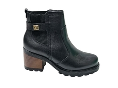 BOTA BOTINA FEM. SALTO PEGADA PRETO - comprar online