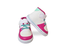 TENIS INF. FEM. WORLD COLORS BRANCO PINK na internet