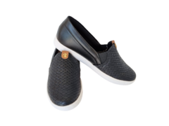 TENIS FEM. SLIP ON MODARE PRETO - loja online