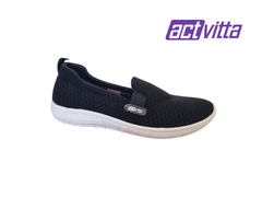 TÊNIS FEM. ACTVITTA SLIP ON PRETO - loja online