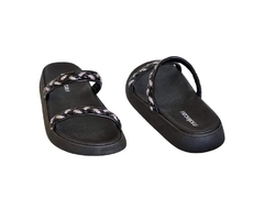 CHINELO BIRKEN FEM. MOLECA PRETO STRASS