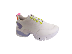 Imagem do TENIS FEM. SNEAKER FLATFORM RAMARIM BRANCO