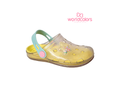 BABUCHE INF. FEM. WORLD COLORS AMARELO