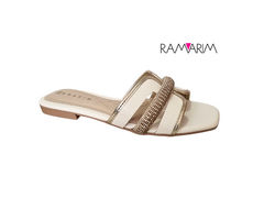 CHINELO FEM. RAMARIM OFF WHITE STRASS - Sugestiva Calçados