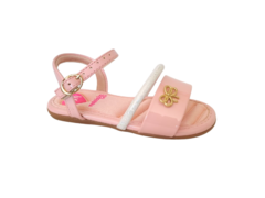 SANDÁLIA INF. FEM. MOLEKINHA ROSA BRANCO - comprar online