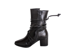 BOTA FEM. CANO BAIXO AMARRAÇÃO VIZZANO PRETO - comprar online